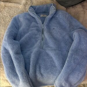 Vineyard Vines Blue Zip Up Sweater